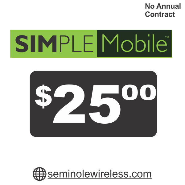 simple mobile 25 plan